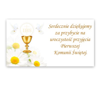 Podziękowanie dla gości 20 szt. Podziękowanie dla gości 20 szt.