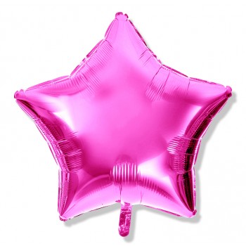 Balon gwiazdka 25 cm / foliowy / różowy Balon gwiazdka 25 cm / foliowy / różowy