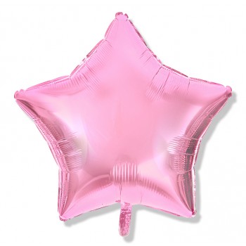 Balon gwiazdka 25 cm / foliowy / j.różowy / pudrowy Balon gwiazdka 25 cm / foliowy / j.różowy / pudrowy