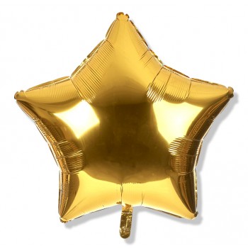 Balon gwiazdka 45 cm / foliowy / złoty Balon gwiazdka 45 cm / foliowy / złoty