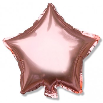 Balon gwiazdka 45 cm / foliowy / różowe złoto Balon gwiazdka 45 cm / foliowy / różowe złoto