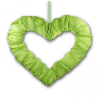 Serce z tasiemką zielone 50 cm