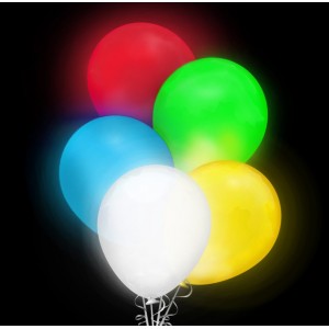 Balon świecący 12 " LED zmieniający kolor / mix 5 szt.