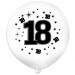 Balon urodzinowy / "18" biały 100 szt.