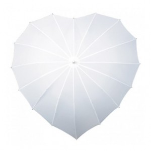 Parasol /parasolka w kształcie serca XL