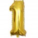Balon cyfra złota "1" 100 cm