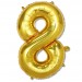 Balon cyfra złota "1" 100 cm