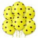 Balon żółty / fioletowe kropy 100 szt.