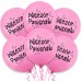 Balon Wieczór Panieński / różowy, czarny nadruk