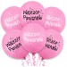 Balon Wieczór Panieński / różowy, czarny nadruk