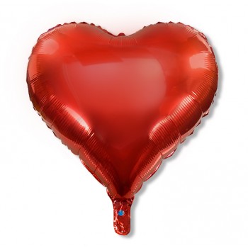 Balon serce 60 cm / foliowy / czerwony