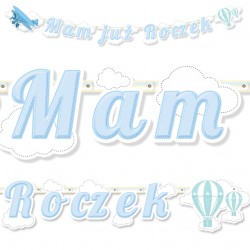 Baner 1 urodziny /  Mam już roczek / samolocik