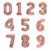 Balon cyfra różowe złoto "7" 40 cm