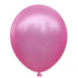 Balon metaliczny 30 cm PINK różowy / mocny /100 szt.
