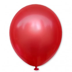Balon metaliczny 30 cm RED czerwony / mocny /100 szt.