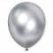 Balon chromowany 30 cm SILVER / srebrny / 100 szt.