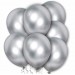 Balon chromowany 30 cm SILVER / srebrny / 100 szt.
