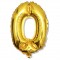 Balon cyfra złota "0" 40 cm
