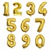 Balon cyfra złota "0" 40 cm