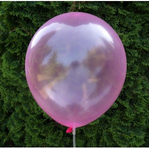 Balon krystaliczny różowy 30 cm  /100 szt.