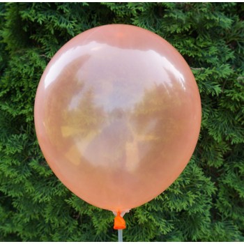 Balon krystaliczny pomarańczowy 30 cm  /100 szt.