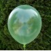 Balon krystaliczny zielony 30 cm  /100 szt.