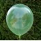 Balon krystaliczny zielony 30 cm  /100 szt.