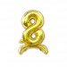 Balon cyfra złota /stojąca "8" 40 cm