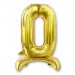 Balon cyfra złota /stojąca "0" 75 cm