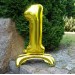 Balon cyfra złota /stojąca "1" 75 cm